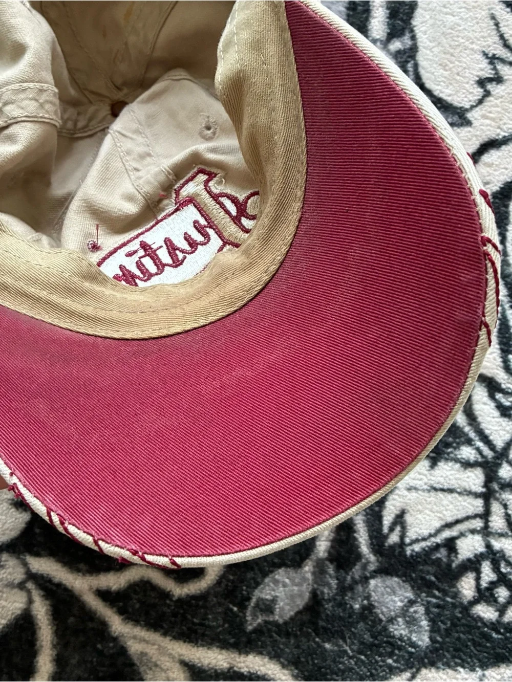 000 - VINTAGE 00s JUSTIN BOOTS EMBROIDERED Y2K COWGIRL WESTERN RHINESTONE HAT